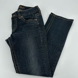 Tommy Hilfiger Jeans Wm No Tag Dark Wash 90s Y2K Contast Stitching Flap Pockets